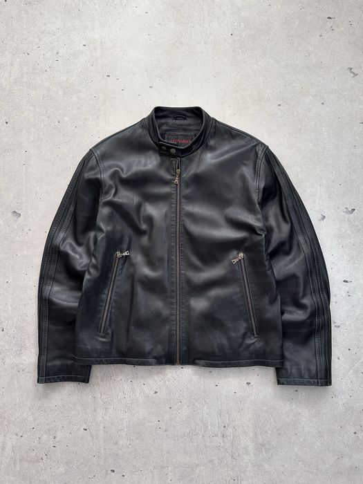 vintage leather jacket - купить мужскую одежду - Цена на OLX.ua