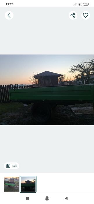 Przyczepka do mini traktorka