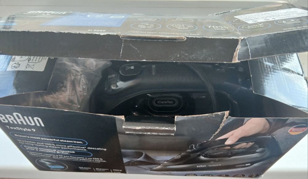 Парова праска  Braun TexStyle 9, модель SI 9682 DB.