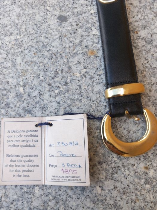 Cintos em pele, fabricados em Portugal,  marca Belcinto novos.