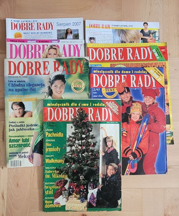 Dobre rady, 8 szt, lata 90