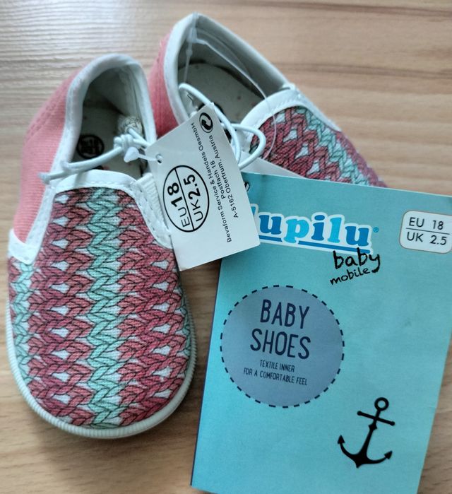 Buty / Buciki / Trampki / Tenisówki niemowlęce Lupilu - rozmiar 18