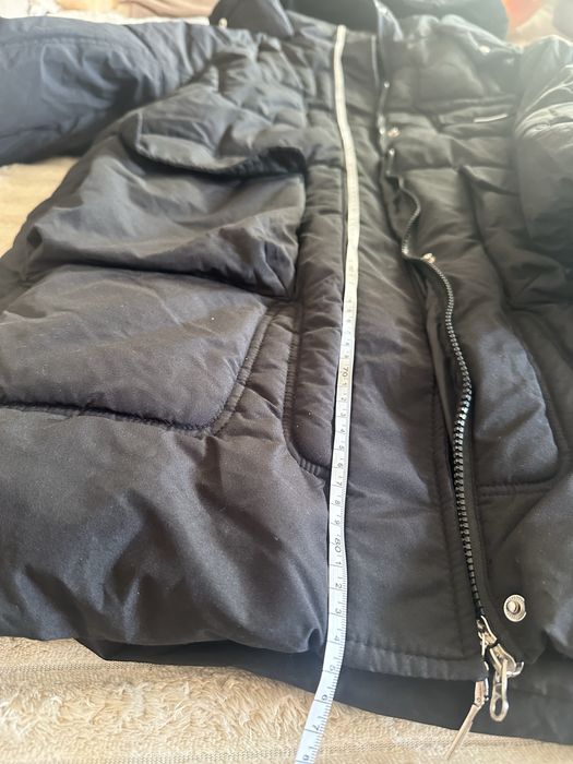 Куртка пуховик чорна жіноча, для підлітка 46-48 розмір