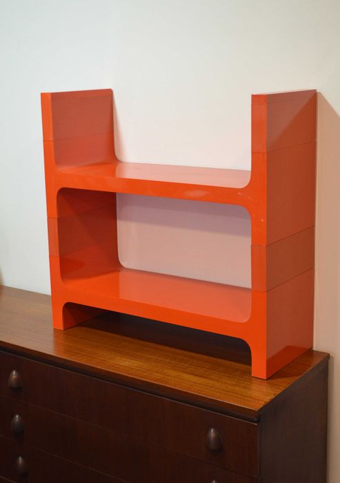Estante modular laranja, space age