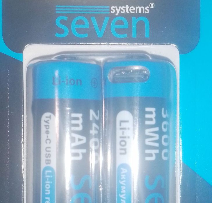 Аккумуляторы АА.Комплект 2 шт+провода USB.