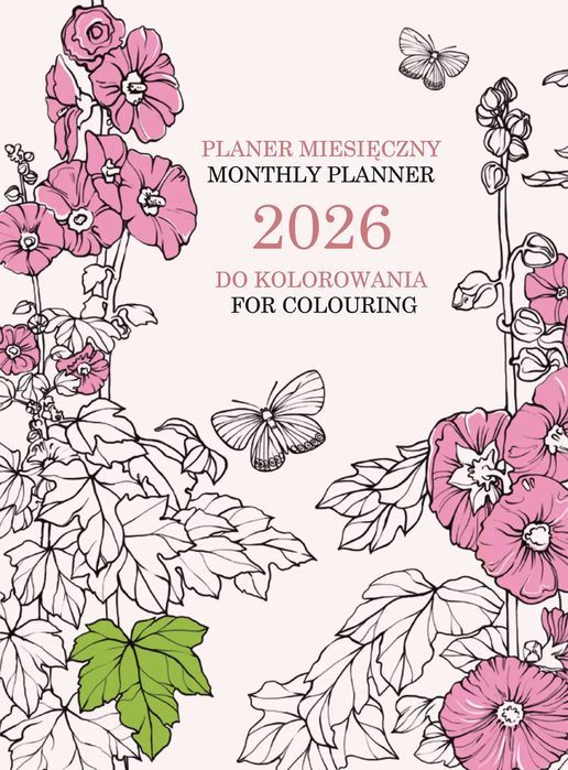 Planer 2026 miesięczny kolorowanka. Eurograf BIS kalendarze