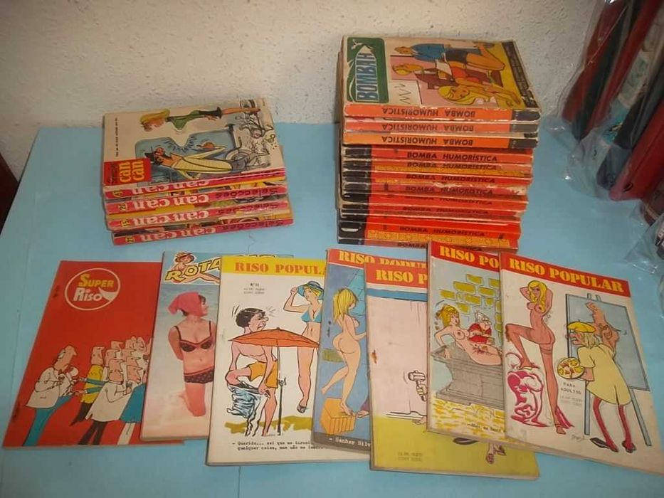 162 Livros de Bolso de Humor Picante e Cartoon anos 50/60/70