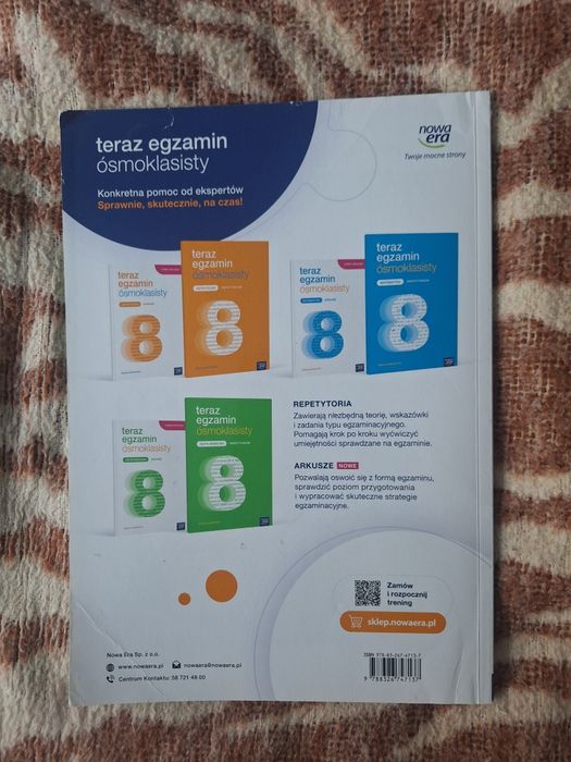 Teraz egzamin ósmoklasisty arkusze język angielski. Wydawnictwo Nowa era. 2023