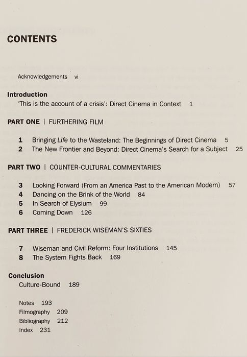 Documentary Cinema of the 60's