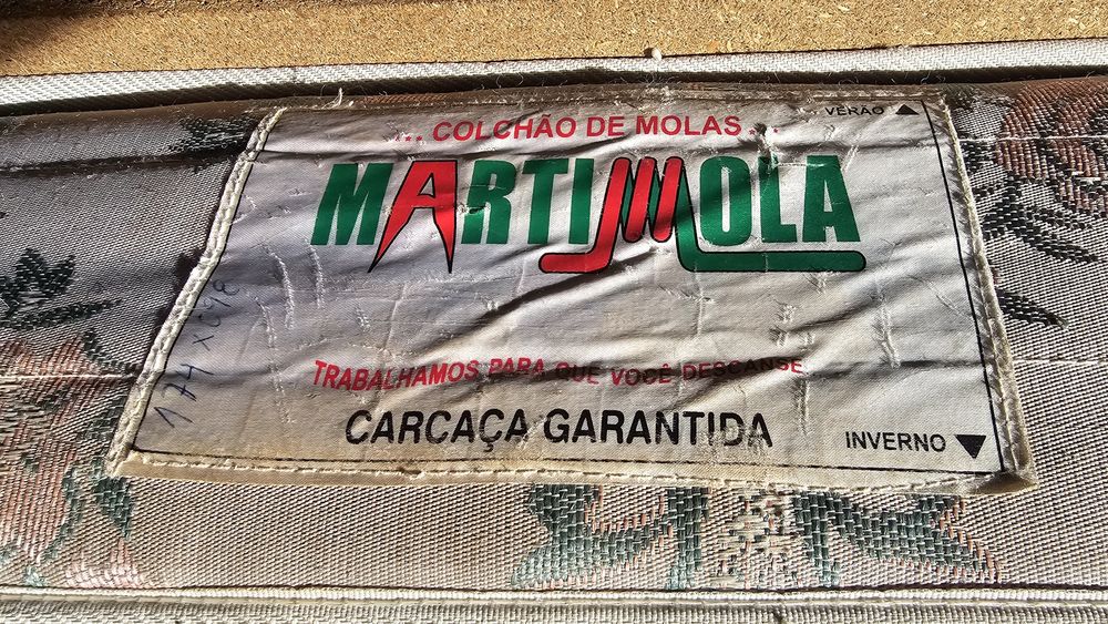 Cama solteiro 174 x 98 com colchão