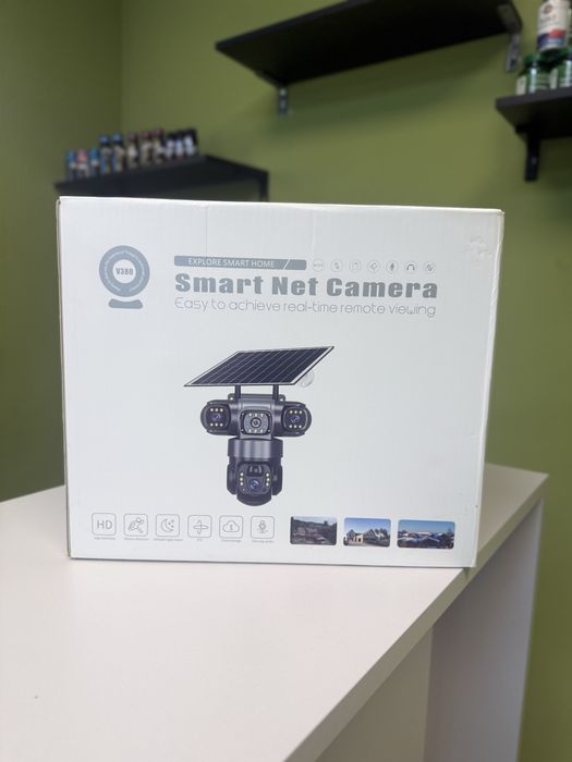 Нова 4G IP-камера відеоспостереження V380 Pro із сонячною панеллю