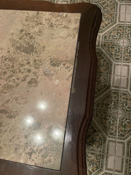 Mesa sala com pedra marmore