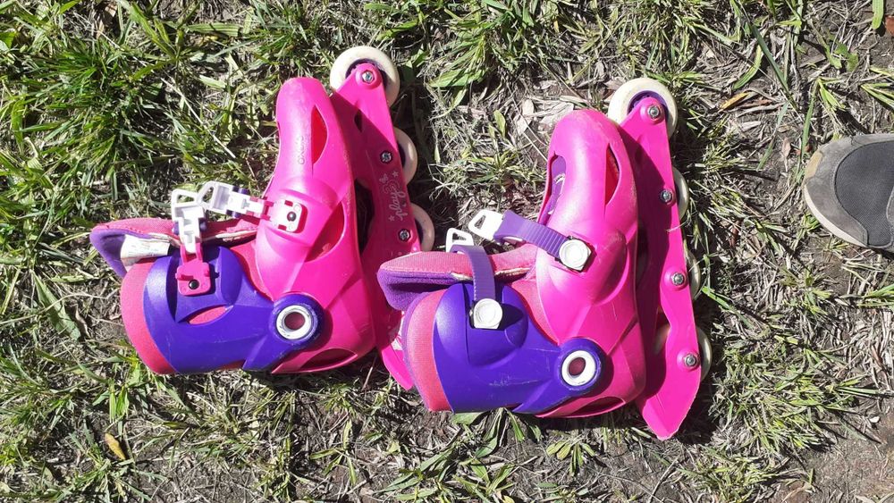 Patins para criança Play 3 Rosa/violeta - marca Oxelo