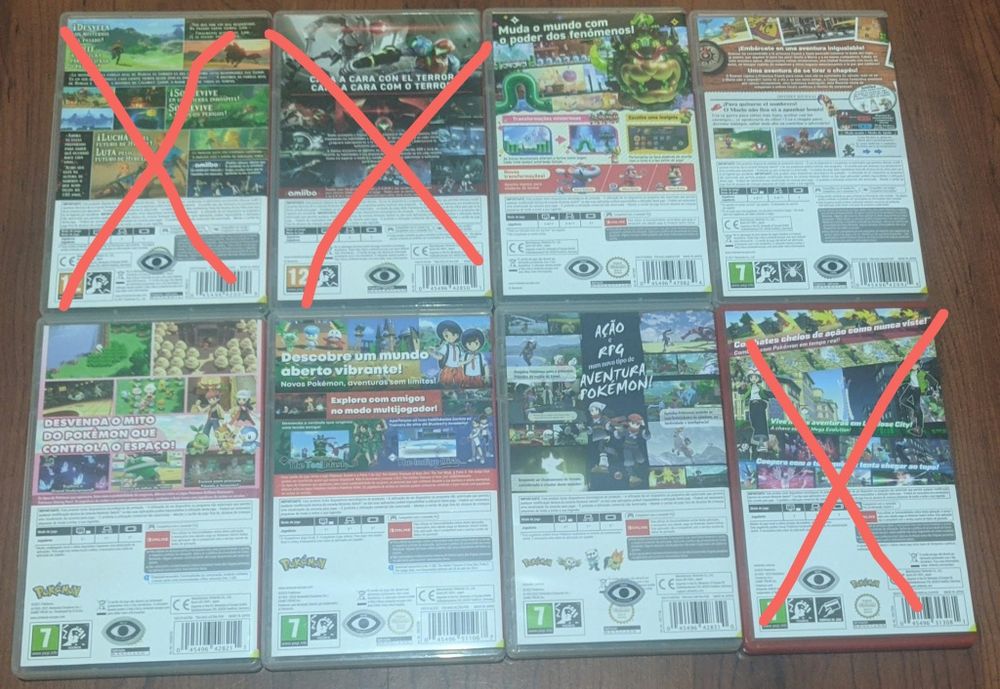 Jogos Nintendo Switch (Venda à Unidade - Preços na Descrição)