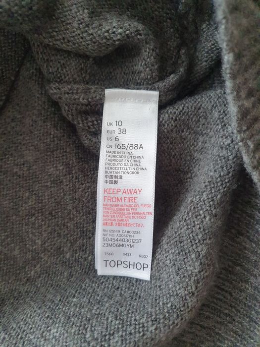 Sweter TOPSHOP szary