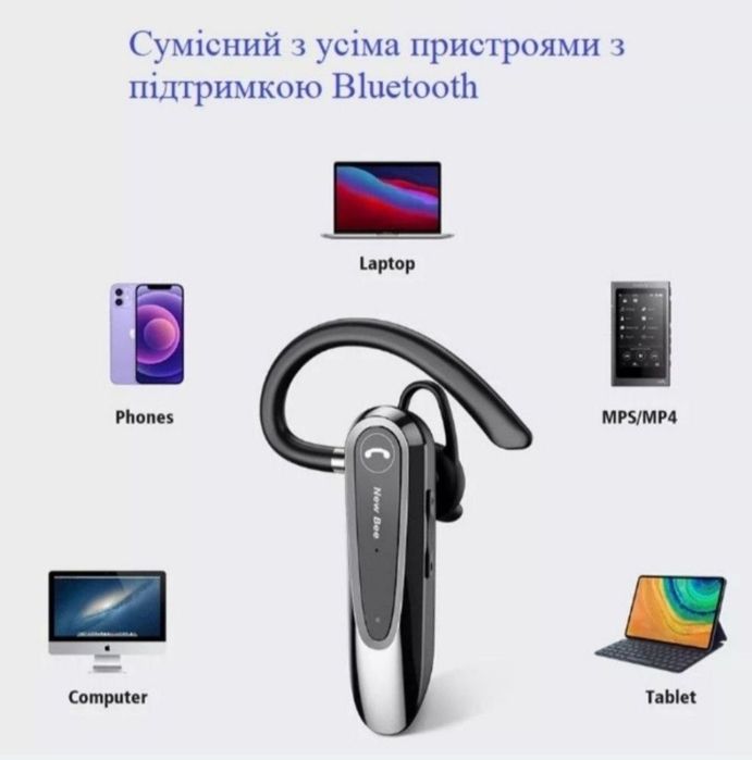 Блютуз   гарнитура  New bee LC  B45  bluetooth