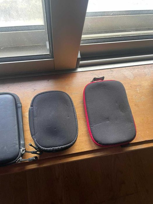 bolsas para gps e discos externo varias marcas