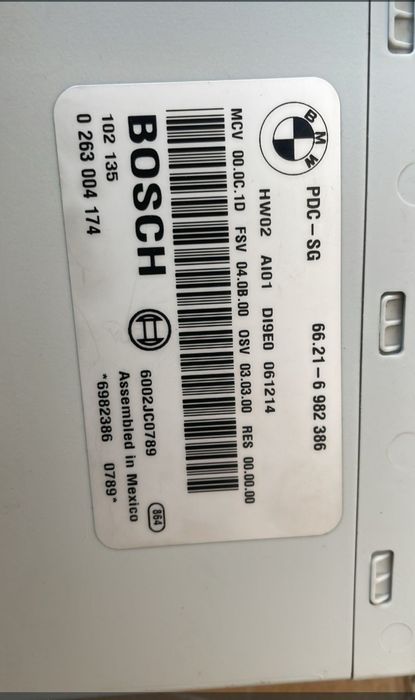 Vendo Módulo PDC bmw
