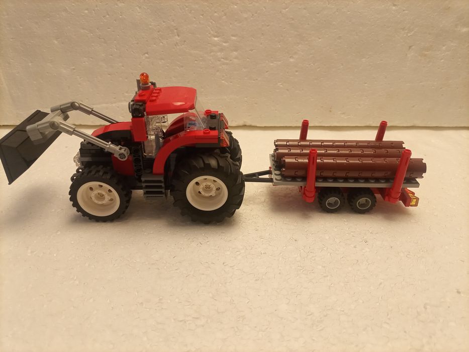 Klocki LEGO przyczepy traktor