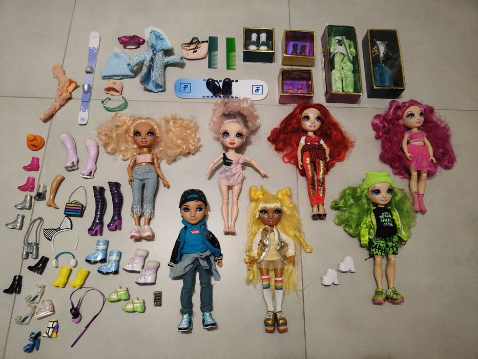 Lalki Rainbow High, duża kolekcja + akcesoria