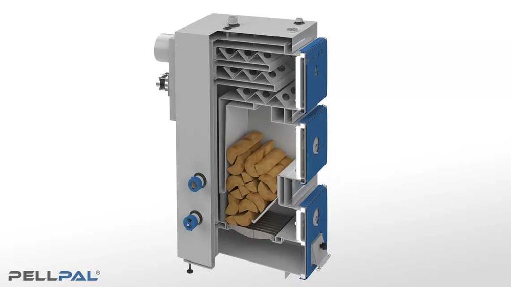 Kocioł  Piec Zgazowujący o mocy 16 kW od 100 m2 do 160 m2 na DREWNO