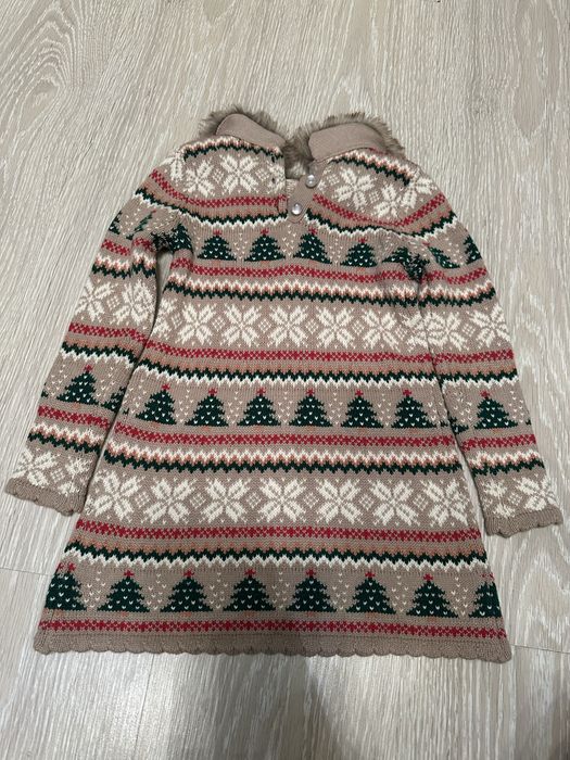 ‼️ сукня святкова новорічна 92 1 2 р для фотосесії плаття тепле вязане