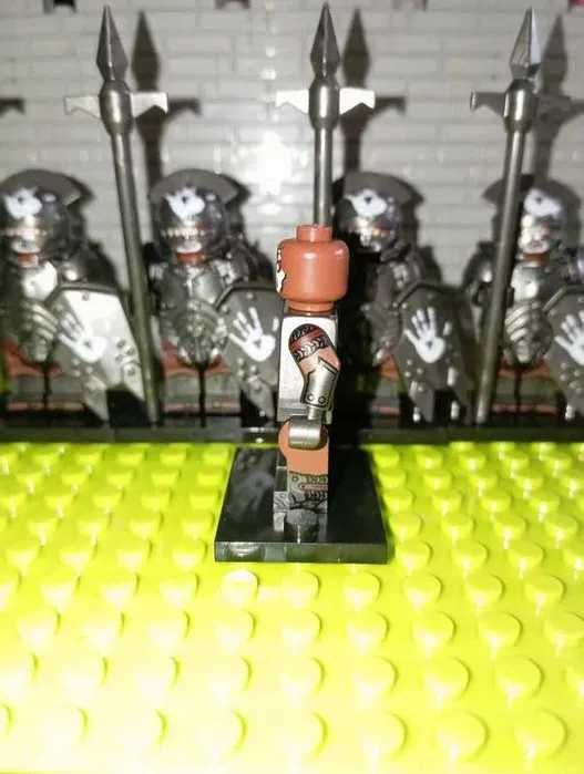 Zestaw 5szt figurki Czarny Ork Uruk Hai! Lotr jak LEGO Castle Hobbit