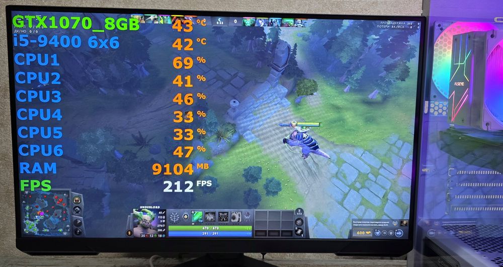 Игровой ПК i5 GTX1070 CS2 RUST WOT gtaV dota fortnite pubg fs25 stalker2