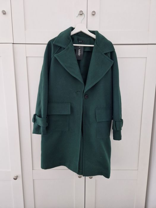 Płaszcz trencz butelkowy r s oversize