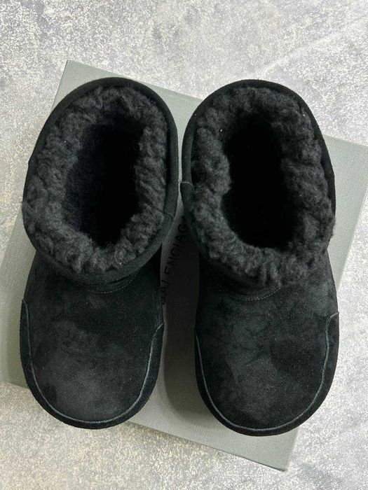 BALENCIAGA ALASKA SKI FUR BOOTS ботинки чоботи чорні уггі ugg low