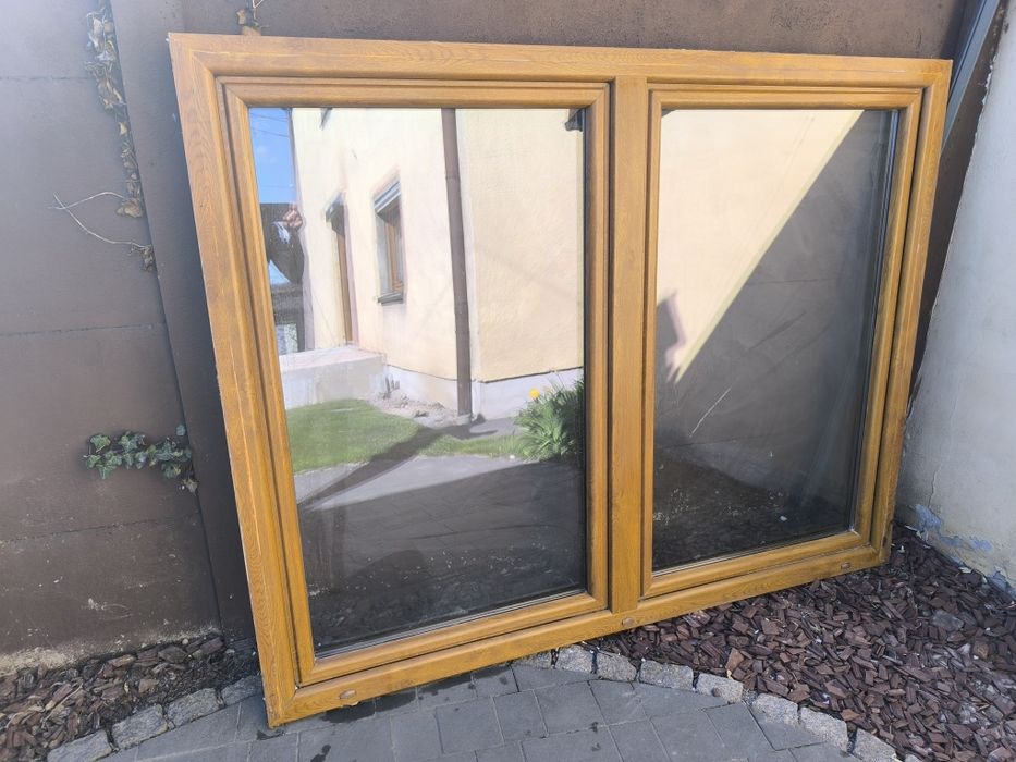 Okno używane  złoty dąb 147 wys  187 sze