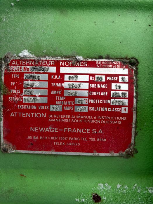 Генератор 100 кВт Электростанция без мотора для производства