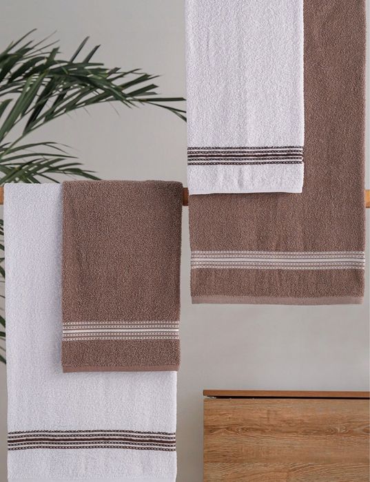 Zestaw 4x ręczników bawełnianych luksusowe glamour nowe premium