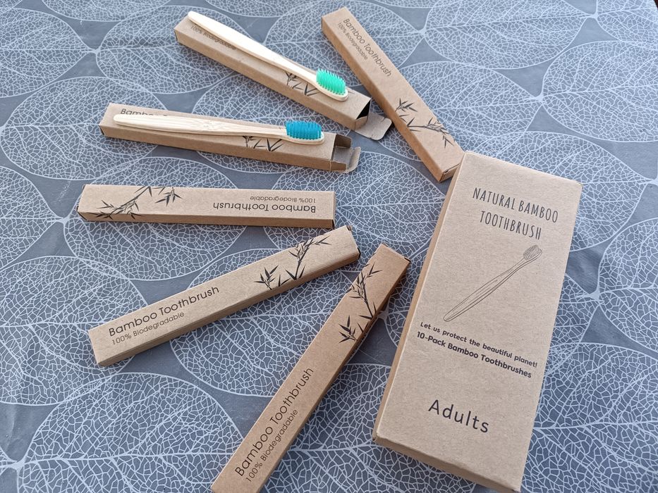 Зубна щітка з бамбука (набір 10 од.)