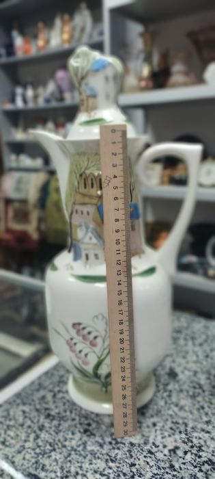 Молочник фаянсовий з чашками