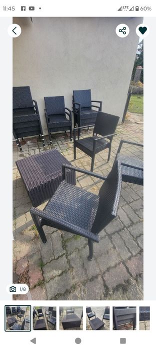 Sprzedam 12 krzeseł technorattan