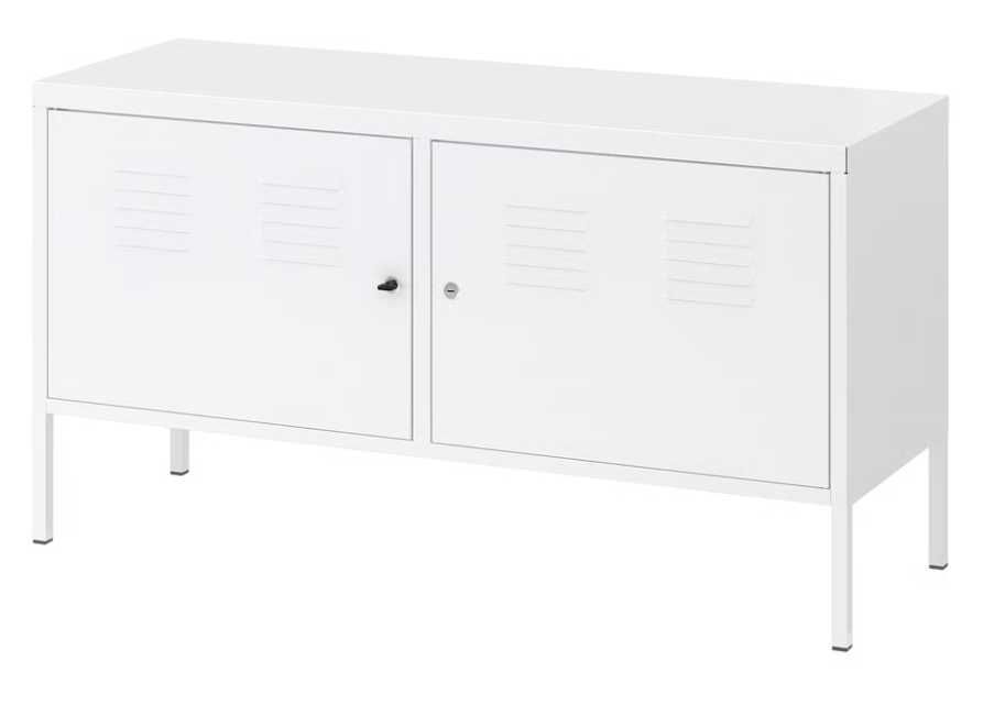 movel/consola de metal branca do IKEA