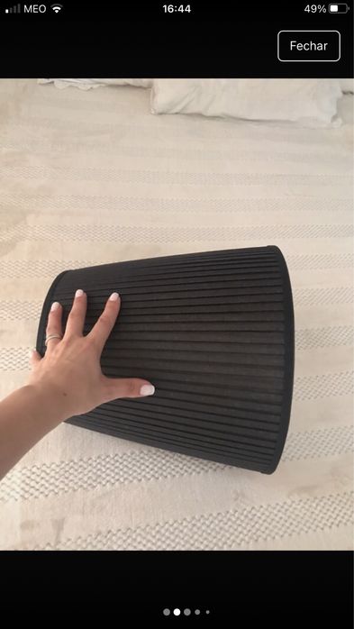 Abajur preto grande