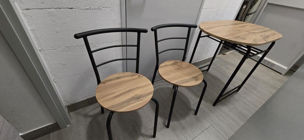 Stół plus dwa krzesła GADSTRUP naturalny dąb