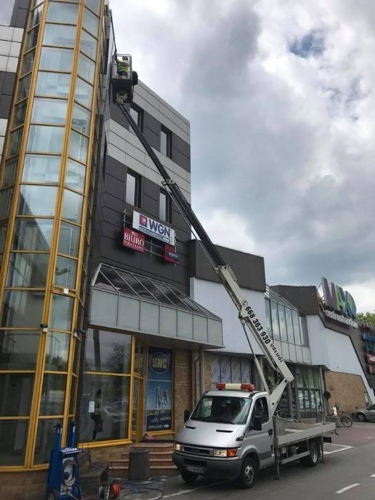 Zwyżka, Podnośniki koszowe Wynajem! Do 35m. Na terenie całego Śląska!