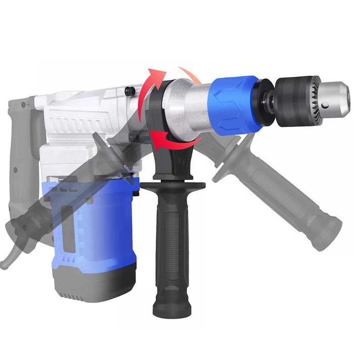 Nowa Młotowiertarka Mocna Młot Udarowy 2200W 5 Biegów + Walizka