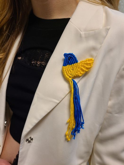 Брошка серце макраме/пояс припинда/ пташка / аксесуари