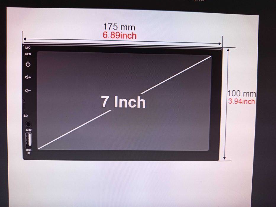 Rádio 2 Dim / GPS /4GB Ram/ROM 64GB/Novo