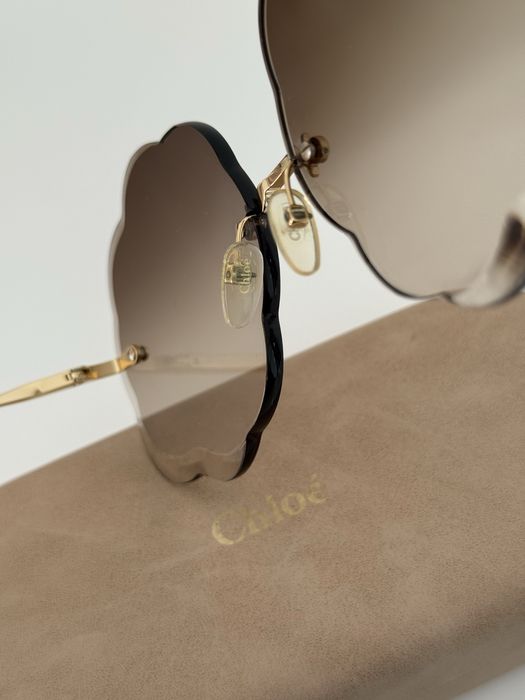 CHLOÉ piękne okulary przeciwsłoneczne, szkla kwiatki