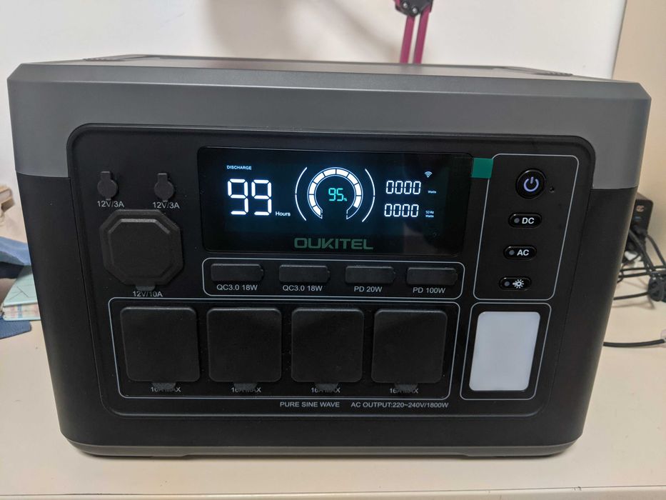 Нова зарядна станція Oukitel P1000E Plus 1024Wh | LiFePO4 | 1800W UPS