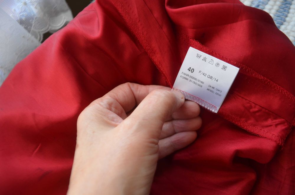 spódnica krata wełna 100% Basler 38/40