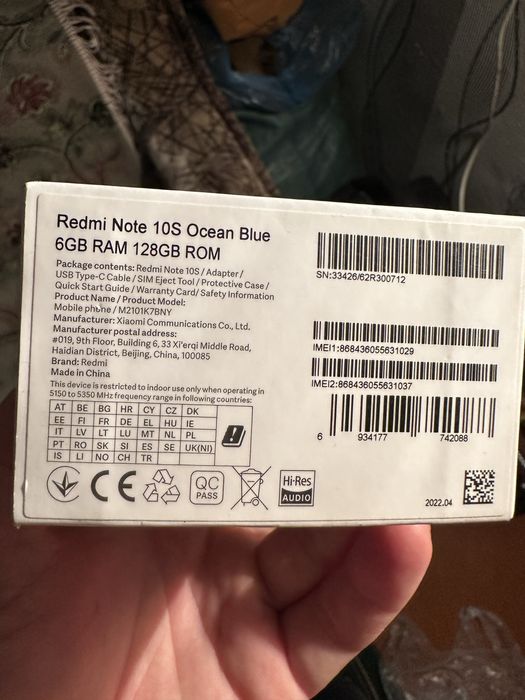 Телефон Redmi note 10s