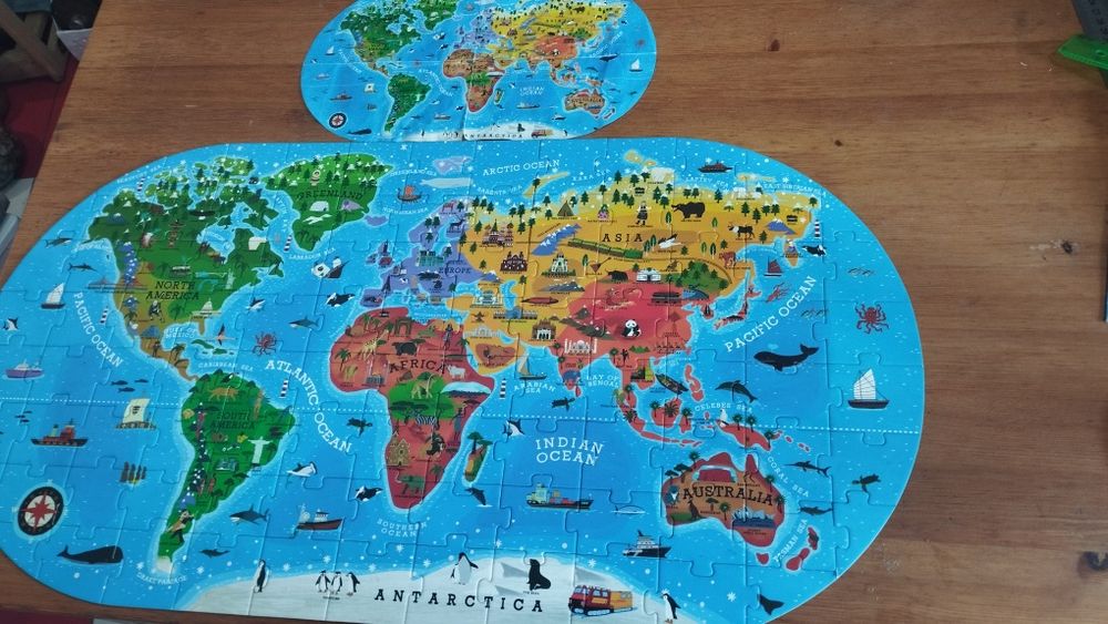 Пазл у валізі MiDeer Карта Світу Our world floor puzzle