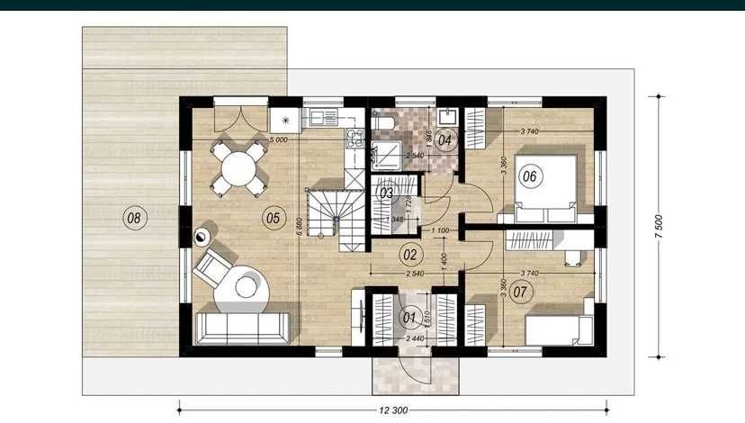 Будинок в Зарічанах без внутрішніх робіт