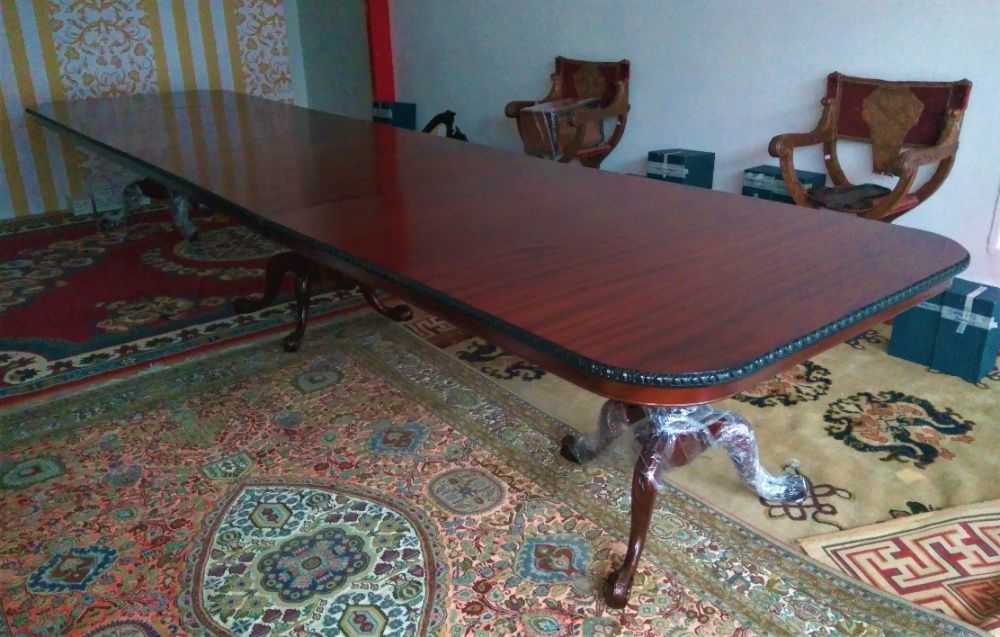 Mesa Jantar Grandes Dimensões Mogno